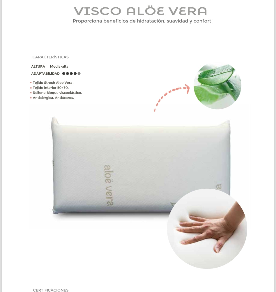 Slaap Aloe Vera viskoelastīgais spilvens